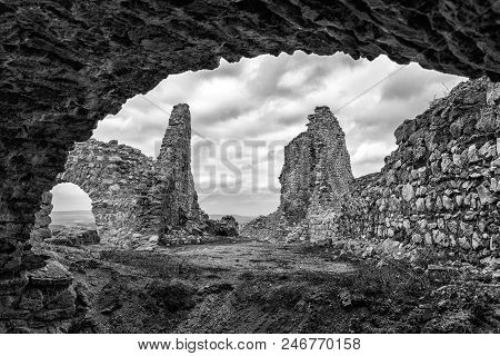 Castle Ruin - Cachticky Hrad At Slovakia