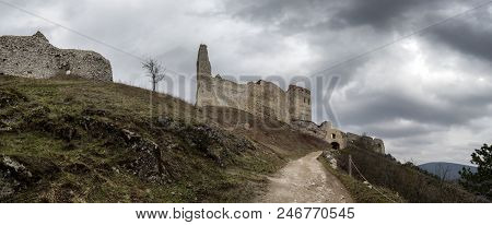 Castle Ruin - Cachticky Hrad At Slovakia