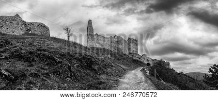 Castle Ruin - Cachticky Hrad At Slovakia