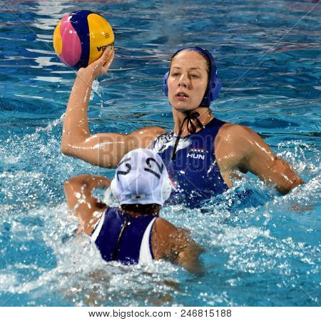 Budapest, Hungary - Jul 16, 2017.  Szucs Gabriella (hun) Fights With Suzuki Kotori (jpn) In The Prel
