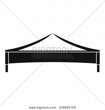 Folding Tent Icon. Simple Illustration Of Folding Tent Vector Icon For Web Design Isolated On White 