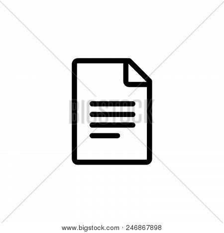 Text File Vector Icon On White Background. Text File Modern Icon For Graphic And Web Design. Text Fi