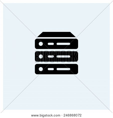 Server Icon Vector Icon On White Background. Server Icon Modern Icon For Graphic And Web Design. Ser