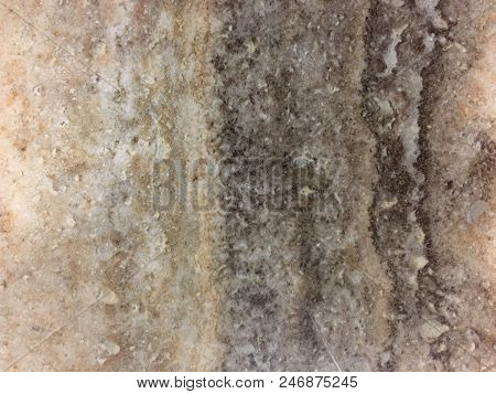 Beautiful Glossy Marbled Surface In Beige, Brown And Cream With Patterns And Speckles. Marble Is A M