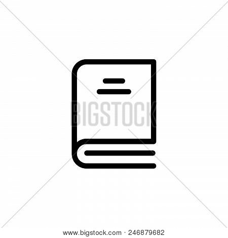 Book Vector Icon On White Background. Book Modern Icon For Graphic And Web Design. Book Icon Sign Fo