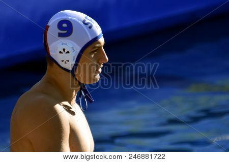 Budapest, Hungary - Jul 17, 2017. Jaksic Nikola (srb) In The Preliminary Round. Fina Waterpolo World