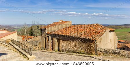 Panorama Of An Old House In The Historic Center Of Atienza, Spain