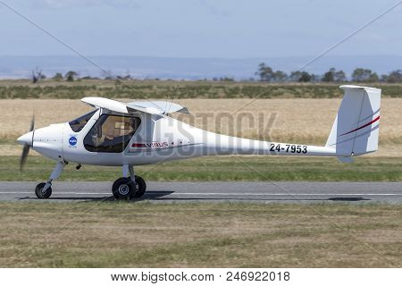 Lethbridge, Australia - November 23, 2014: Pipistrel Virus Sw 100/nw Ultralight Aircraft 24-7953.