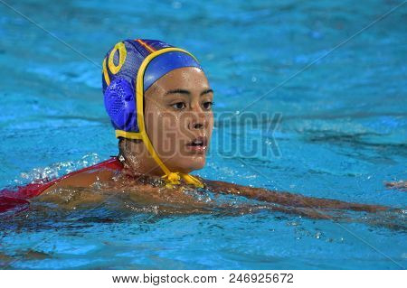 Budapest, Hungary - Jul 20, 2017. Crespi Barriga Paula (esp) Player Of The Spanish Team In The Preli