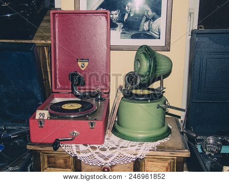 Kolomna/russia - December 6, 2018; The Museum Of Gramophones