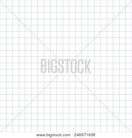 Grid Seamless Pattern. Blueprint Technical Grid Background. Vector Illustration.
