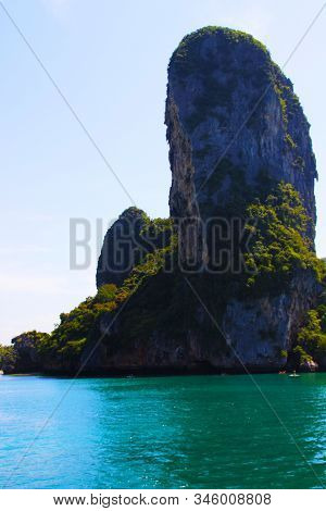 View From Railay Beach In Krabi, Thailand