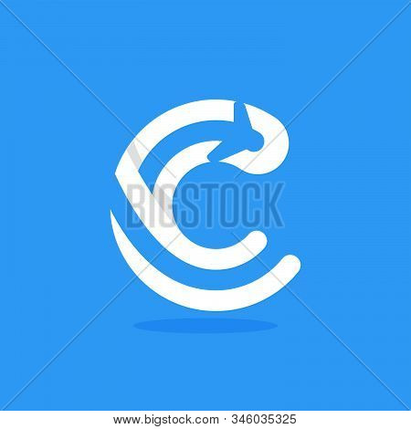 N Letter With Plane And Airline Inside. Vector Typeface For Flight Labels, Travel Headlines, Deliver