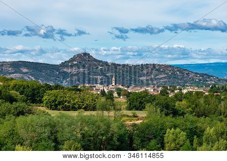 Panorama Of The Village Vallon Pont Darc In Ardeche, France