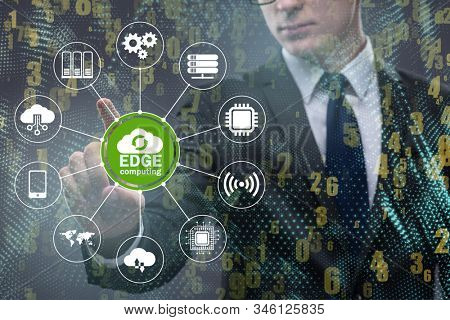Fog and edge cloud computing concept