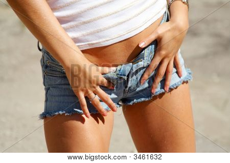 Busto di ragazza abbronzata Sexy