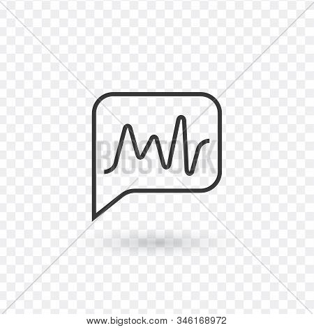 Speech Bubble Icon, Isolated. Flat Design. Stock Vector Illustration Isolated On White Background.