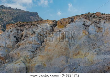 Volcanic Crater Stefanos In The Lakki Valley Of The Island Nisyros Greece