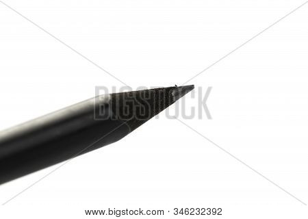 New Black Graphite Pencil Triangular Shape Isolated
On White Background
