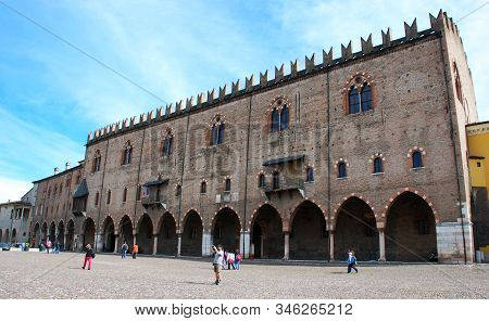 Mantova / Italy - March 27, 2010: Palazzo Ducale In Piazza Sordello. Mantova.