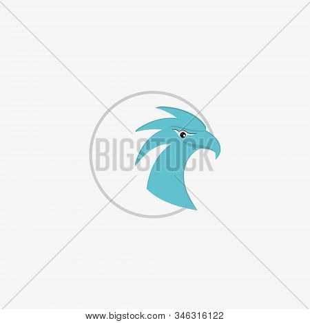 Eagle Icon Logo Vector On Backgraund White