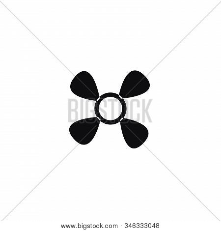 Propeller Icon Isolated On White Background. Propeller Vector Logo. Fan In Flat Design Style. Modern