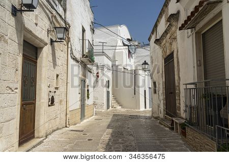 White Buildings Of Laterza, Taranto, Apulia, Southern Italy, Historic Town