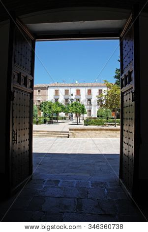 View From Inside The The Town Hall, Palacio De Las Cadenas (chains Palace), Ubeda, Andalucia, Spain.