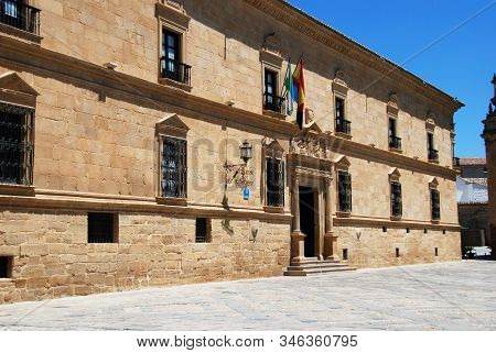 Ubeda, Spain - July 28, 2008 - The Parador In The Plaza De Vazquez De Molina, Ubeda, Andalucia, Spai
