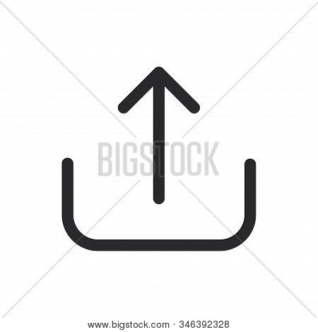 Upload Icon Isolated On White Background. Upload Icon In Trendy Design Style For Web Site And Mobile