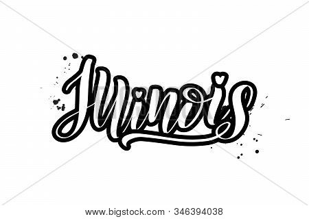 Vector Calligraphy Illustration Isolated On White Background