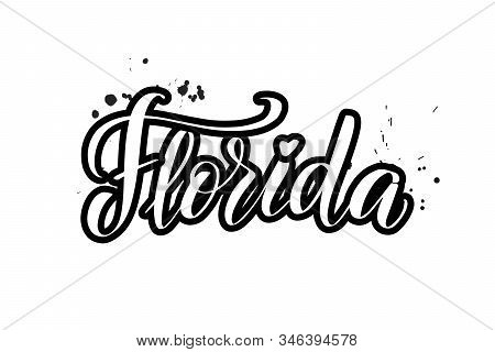 Vector Calligraphy Illustration Isolated On White Background