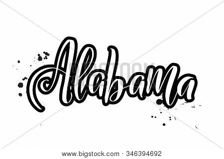 Vector Calligraphy Illustration Isolated On White Background