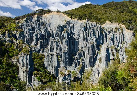 Putangirua Pinnacles Scenic Reserve, New Zealand. North Island