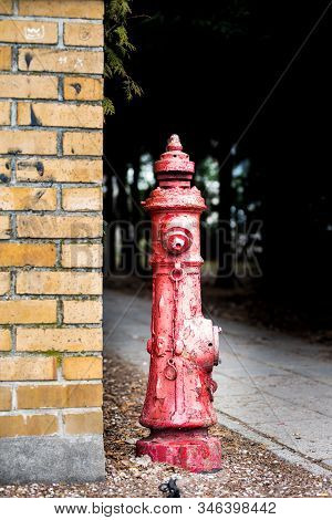 Red Fireplug On The Street - Fire Brigade, Fire Prevention