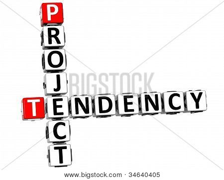 Progetto 3D tendenza cruciverba