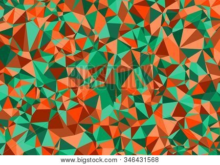 Abstract Contrasting Colors Triangle Background. Low Poly Style.vector Illustration.