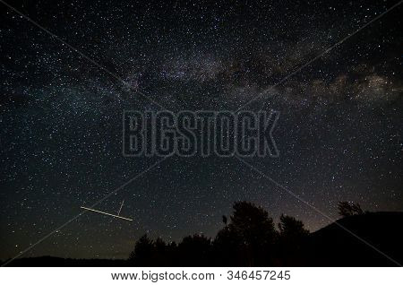 Night Sky In Albanian Nature Near Fushe Stude, Albania