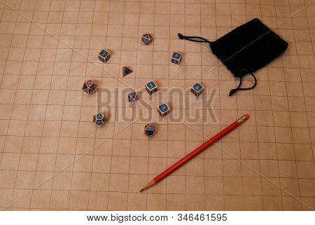 Dungeons And Dragons Rpg Game Strategy On Board