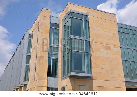 The new School of Management building at Yale University in New Haven, Connecticut
