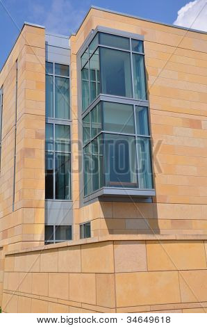 The new School of Management building at Yale University in New Haven, Connecticut