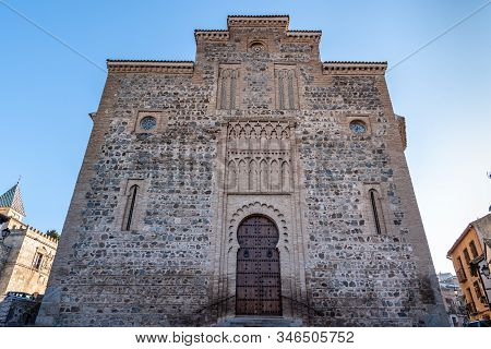 Santiago Del Arrabal Church In Toledo, Spain. It Was Built In Mudejar Style