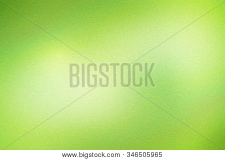 Light Green Foil Metal Wall With Glowing Shiny Light, Abstract Texture Background