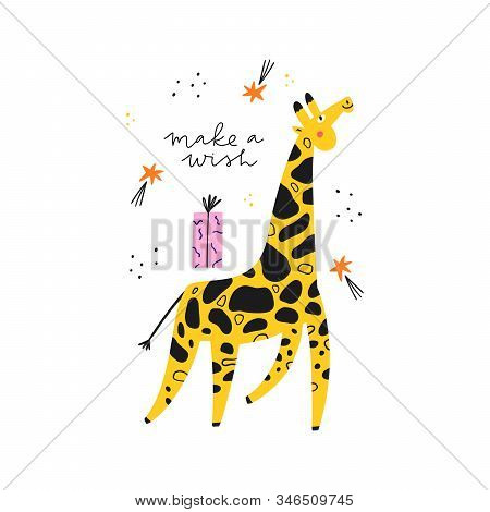 Bday Party Event Vector Greeting Card Template