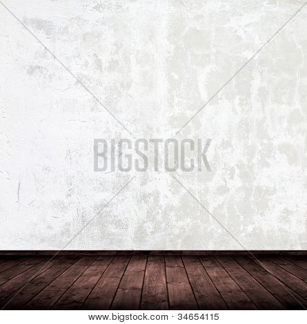 오래 된 목조 인테리어 방입니다.