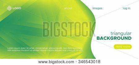 Geometric Mosaic Background. Triangular Poster. Biology Vector Polygon Layout. Technology Diamond De
