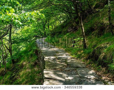 View Of Hiking Trail In Val Grande National Park, Piedmont, Italy