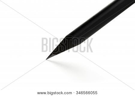 New Black Graphite Pencil Triangular Shape Isolated
On White Background