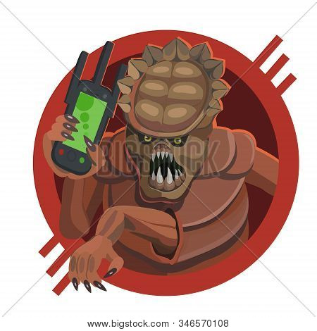 Alien Armored Five Legged Mobile Phone Calls Make A Screensaver On Your Phone Who Calls You For A Sm