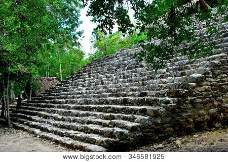 Cobá Is An Archaeological Site Of Pre-columbian Mayan Culture, Located In Southeastern Mexico, In Th